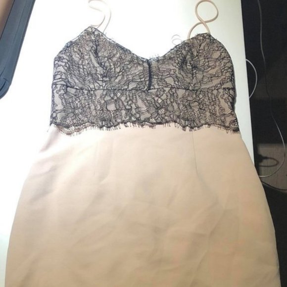 Nicholas The Label Nude and Black Lace Dress - Picture 4 of 6